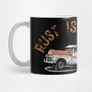 Rust is Gold, vintage rusty car Mug